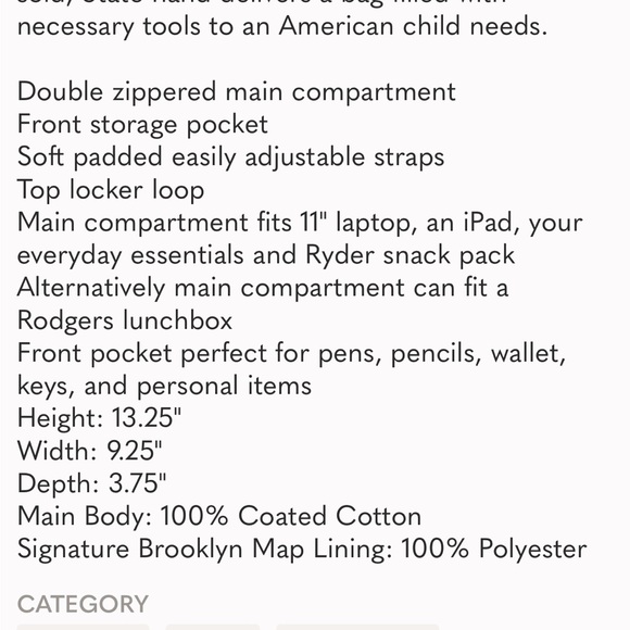 State Kane Metallic Backpack - Picture 8 of 8